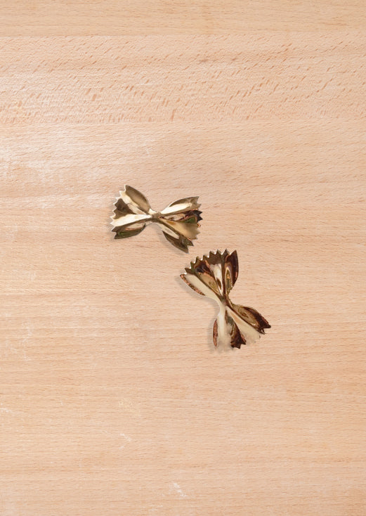 Gold farfalle earrings