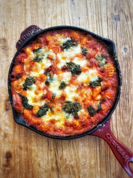 One Tray Cheesy Gnocchi Bake