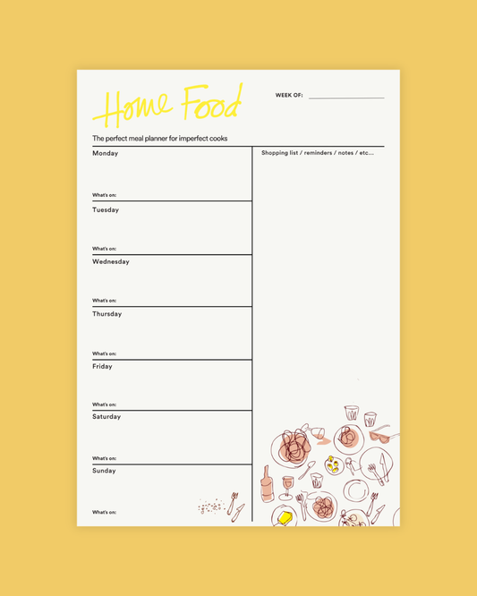 Home Food Meal Planner Fridge Magnet