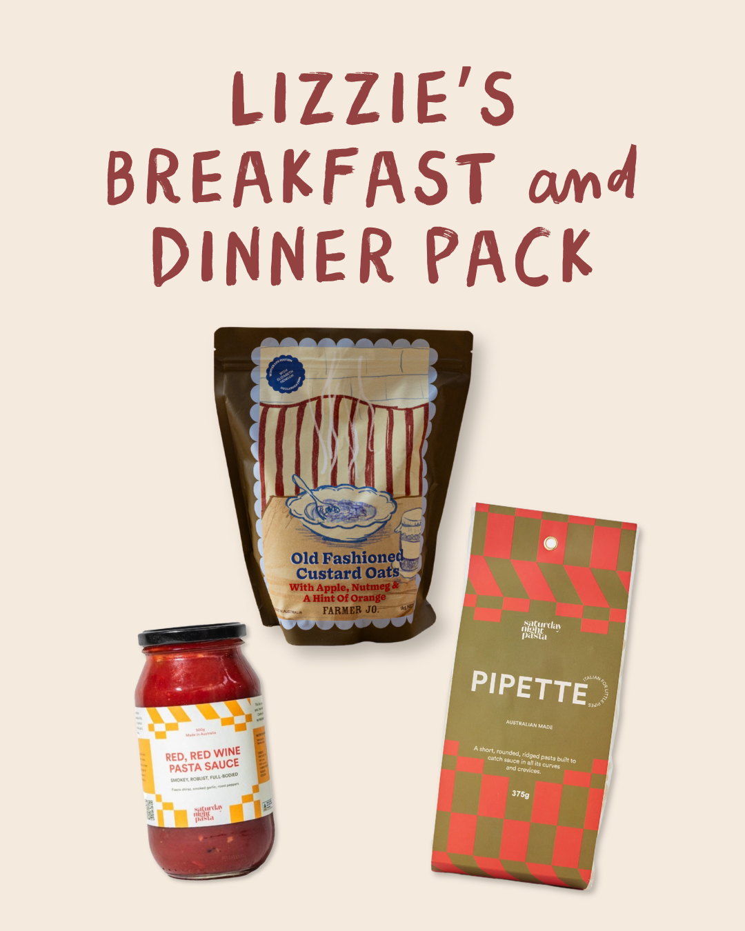 Lizzie's Breakfast & Dinner Pack