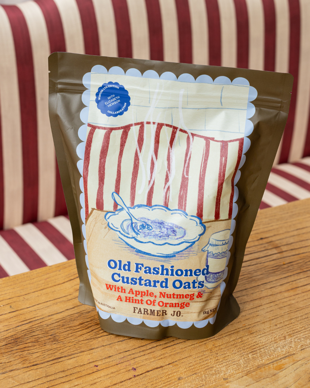 Elizabeth Hewson x Farmer Jo Old Fashioned Custard Oats - Apple, Nutmeg & Orange 1kg