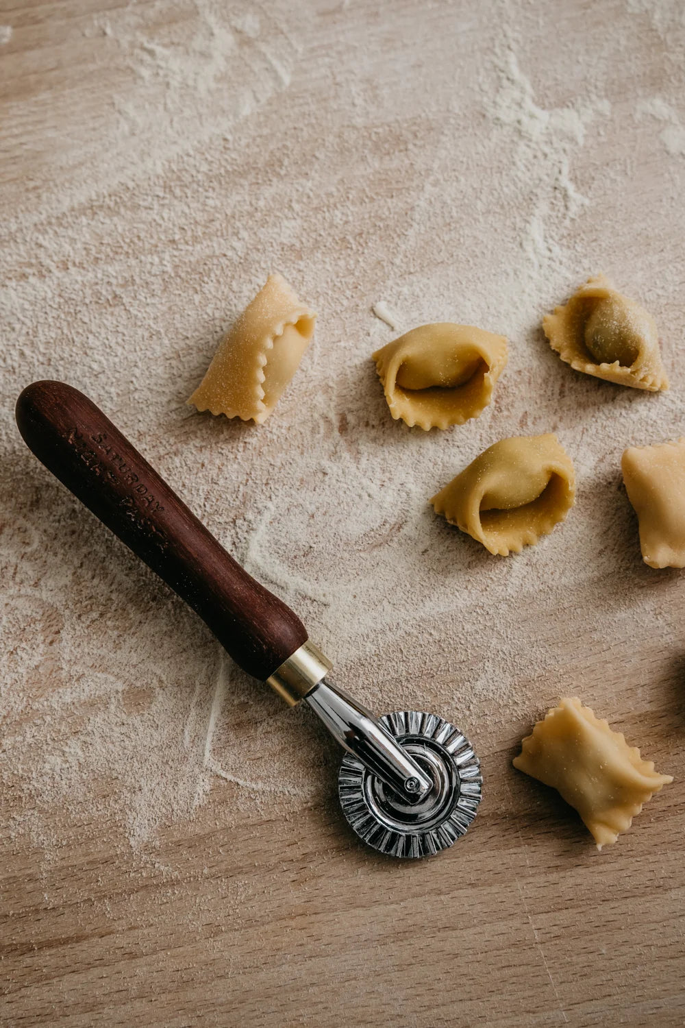 SNP hand made fluted pasta wheel